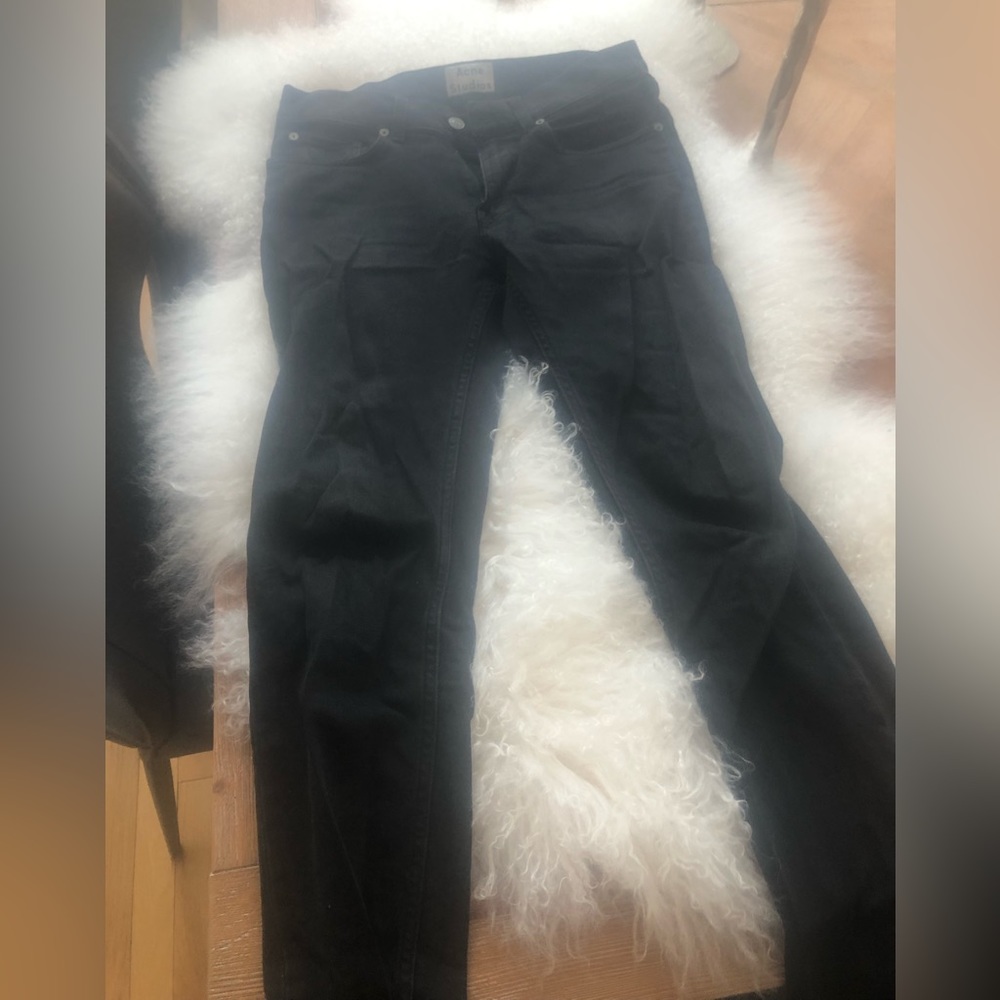GC ACNE STUDIOS men’s designer black jeans in Size 30x32!!